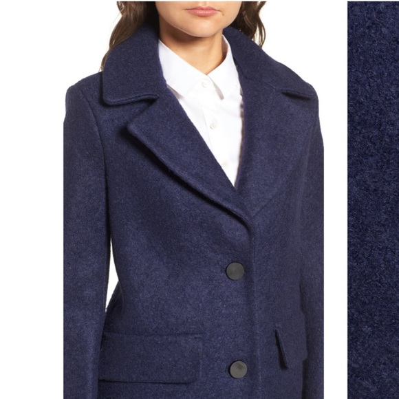 Kenneth Cole New York Wool Blend Bouclé Coat - Picture 4 of 13